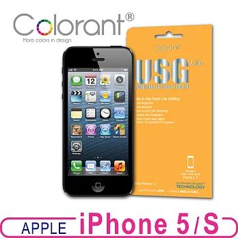 Colorant USG系列 iPhone 5螢幕保護貼-橘黃版