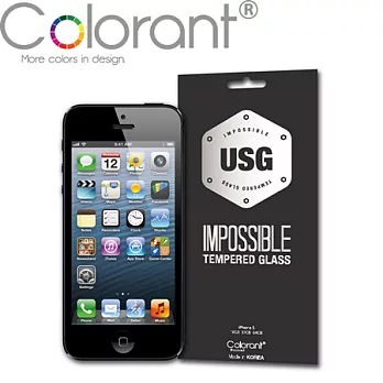 Colorant USG系列 iPhone 5螢幕保護貼-9H究極版(超薄強化玻璃)