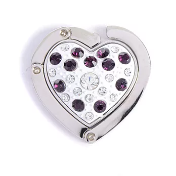 [Lady c.c.]珍貴心品愛之封印閃閃包包掛勾(紫)