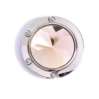 [Lady c.c.]清澈無瑕湖水透橙水晶包包掛勾(粉)