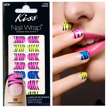 KISS美甲貼膜-俏皮虎紋-KWN02俏皮虎紋-KWN02