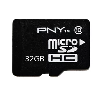 PNY 必恩威亞太 MicroSDHC Class10記憶卡(附SD轉接卡) 32GB