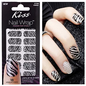 KISS美甲3D貼膜-經典斑馬-KWN01經典斑馬-KWN01