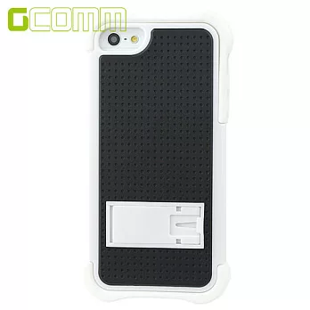 GCOMM iPhone 5 Full Protection Case(附ScreenGuardPRO™清透抗括抗指紋油污螢幕保護膜)(附ScreenCleanPRO™專業超音波抗靜電超纖清潔布15cmx15cm)潔淨白+防震白