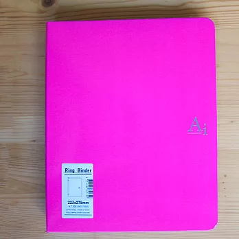 螢彩活頁20孔夾桃紅