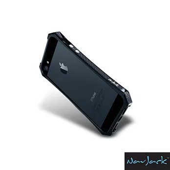 NavJack X-Trim 系列 iPhone 5 流線型金屬塑鋼保護框黑色