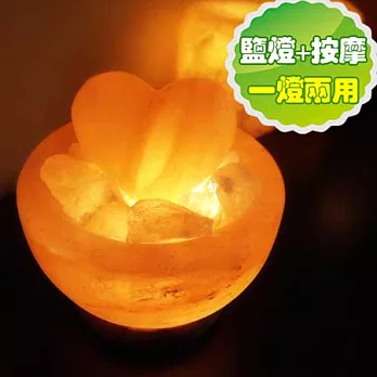 【Naluxe】甜蜜石光水晶鹽燈(按摩+鹽燈兩用)