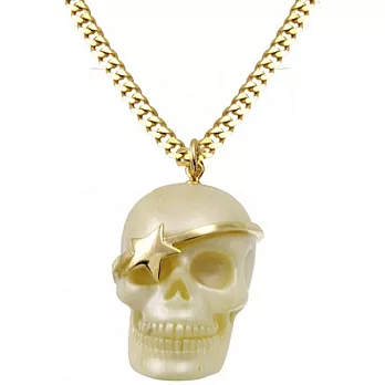 【Wildfo x Couture】美國品牌~象牙白骷髏頭造型長項鍊象牙白