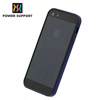 POWER SUPPORT iPhone5 Flat Bumper保護邊框金屬藍(適用於iPhone5S)