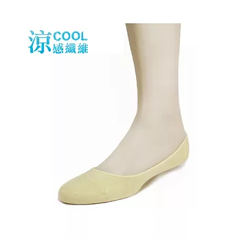 純色防滑隱形襪-女鵝黃