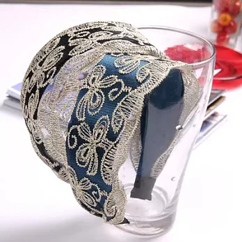 [Bling Q]重溫舊夢精緻寬版髮圈(2色)質感黑