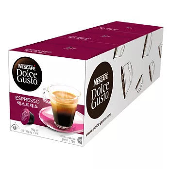 雀巢咖啡- Dolce Gusto義式濃縮咖啡膠囊(3盒x96g/條)