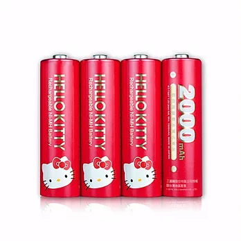 Hello Kitty 低自放鎳氫充電式電池-3號4入裝(KT TG014)