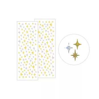 MIDORI 繽紛貼紙十字星