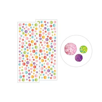 MIDORI 繽紛貼紙粉色泡泡