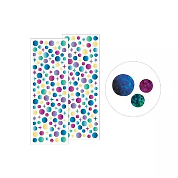 MIDORI 繽紛貼紙藍色泡泡