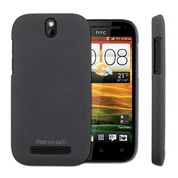 Metal-Slim HTC ONE SV 新型保護殼星砂黑
