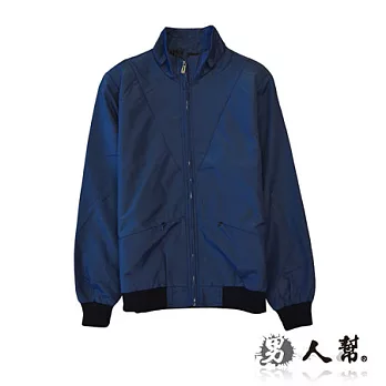 【男人幫】C5263＊【潮流輕鋪棉防風立領外套】L藍色