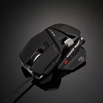 Mad Catz 美加獅 Cyborg R.A.T. 7 黑色變型金鋼雙眼雷射滑鼠