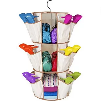 360度旋轉鞋包收納架