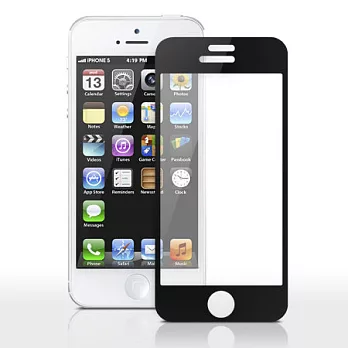 Glass Guard iPhone5 強化玻璃材質 營幕保護貼 (超強防汙、抗刮、耐磨效果)尊爵黑