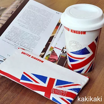 《Kakikaki》英國 雙層陶瓷杯 ~ 限時加贈！ 國旗收納袋 (市價150元)