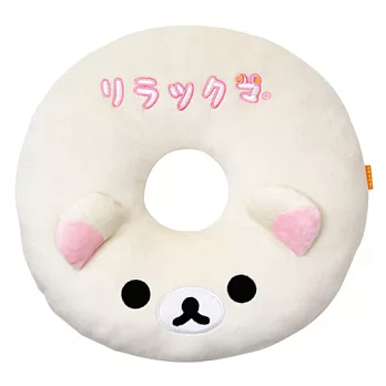 Rilakkuma拉拉熊臉型美臀毛絨坐墊椅墊。米
