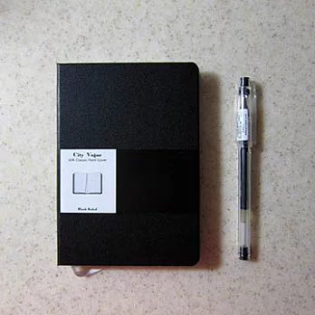 【年度經典 納紋系列】50K 都會時尚橫線筆記黑