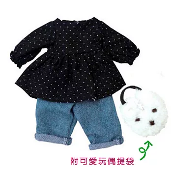 le sucre 法國兔換衣變裝組合-點點T+牛仔褲