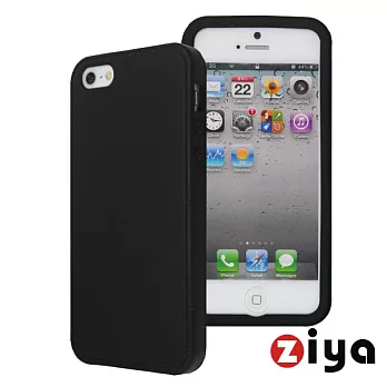 [ZIYA] iPhone 5 矽膠保護套-繽紛炫彩1+1黑色