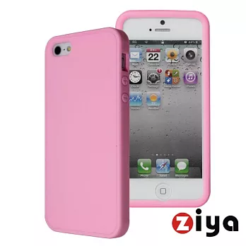 [ZIYA] iPhone 5 矽膠保護套-繽紛炫彩1+1粉紅
