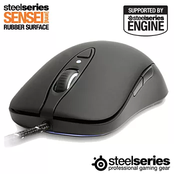 SteelSeries SENSEI RAW 電競雷射滑鼠(消光黑)