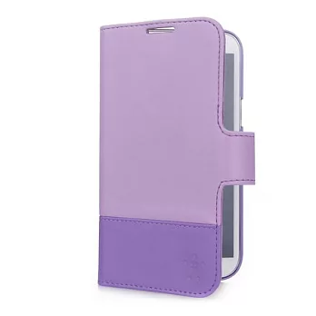 Belkin 皮夾式 保護套Galaxy Note II 專用 Samsung 粉藍