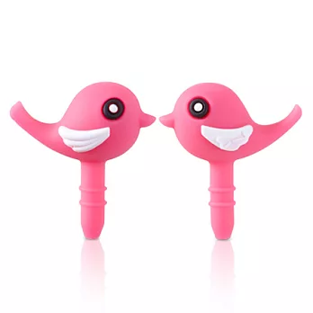 Bone / Loving Bird 幸福鳥防塵耳機塞粉紅