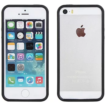 【BIEN】iPhone 5/5S 俏麗亮彩雙色保護框 (黑)