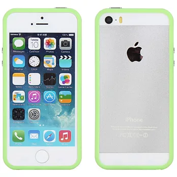 【BIEN】iPhone 5/5S 俏麗亮彩雙色保護框 (粉綠)