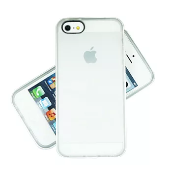 【BIEN】iPhone 5/5S 氣質雙細白邊框保護殼 (白)