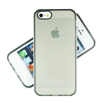 【BIEN】iPhone 5/5S 氣質雙細白邊框保護殼 (黑)