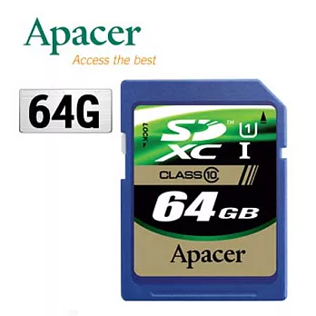 Apacer宇瞻 64GB SDXC UHS-I Class10 記憶卡