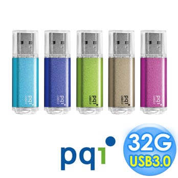 PQI勁永 U273V USB3.0 32GB 炫彩高速隨身碟草地綠