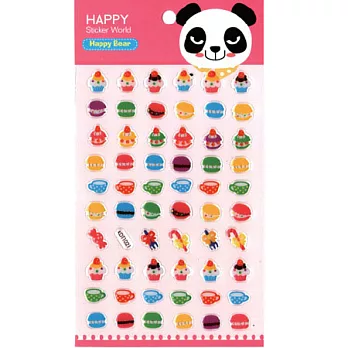 日本TOKOMI水滴貼紙-快樂每一天手帳貼/可愛點心