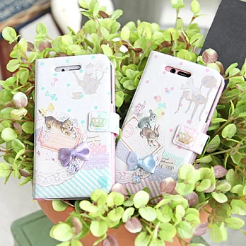 【韓國人氣品牌 Happymori】※Jewelry Pet※ 側開手機皮套 可適用Galaxy Note2 N7100無可愛貓咪