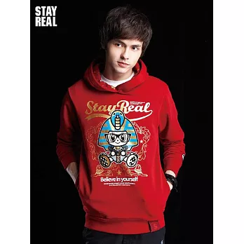 STAYREAL Pharaoh Mousy Hoodie 法老小鼠帽T - 黑標潮流版S紅色