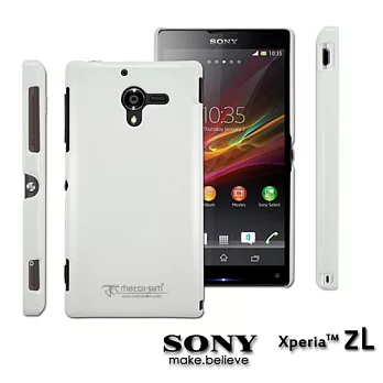 Metal-Slim SONY Xperia ZL UV系列 新型保護殼uv白