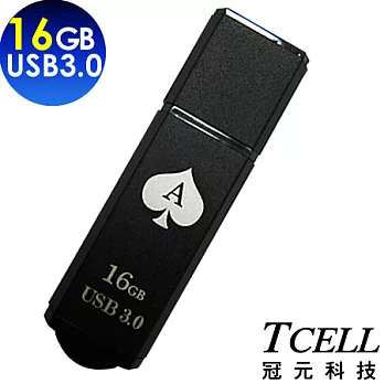 TCELL冠元 USB3.0 16GB 撲克碟黑桃A