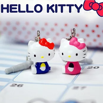 Hello Kitty日版 可愛公仔垂掛式耳機塞藍SR-2660BL