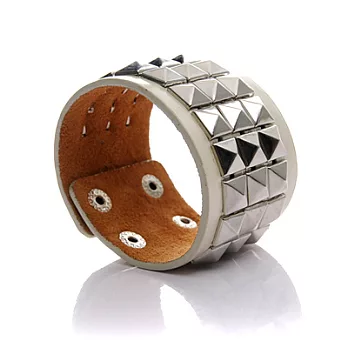 [Bling Q]超值感立體秀釘占領皮手環