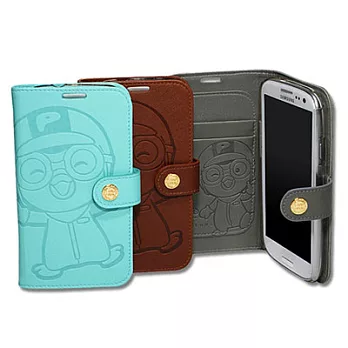 FABULOUS SAMSUNG GALAXY S3 Pororo總統 書本式皮套棕色