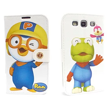 FABULOUS SAMSUNG GALAXY S3 Pororo快樂 書本式皮套單色