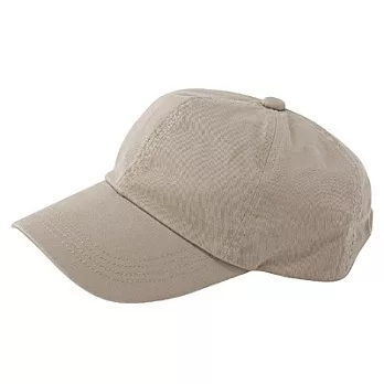 [MUJI 無印良品]有機棉斜紋織遮陽棒球帽米色